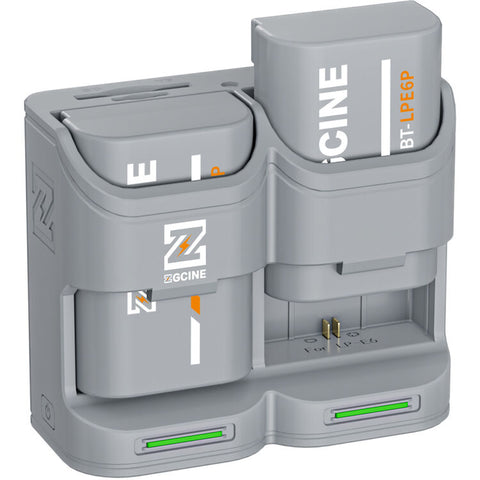 ZGCINE PC2-LPE6P Kit2 Charging Case with 2 Canon LP-E6P Batteries (Grey)