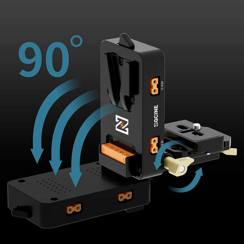 ZGCINE VM-VP4 Quick Release V-Mount Battery Plate USB-C D-Tap