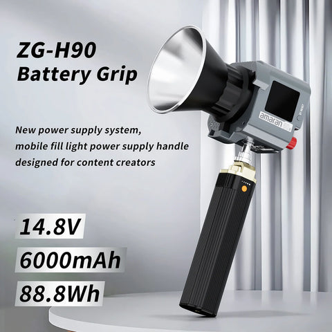 ZGCINE ZG-H90 90Wh Battery Grip for Handheld Video Lights