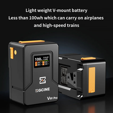 ZGCINE ZG-V99Pro 99Wh V-Mount Battery 100W PD Display