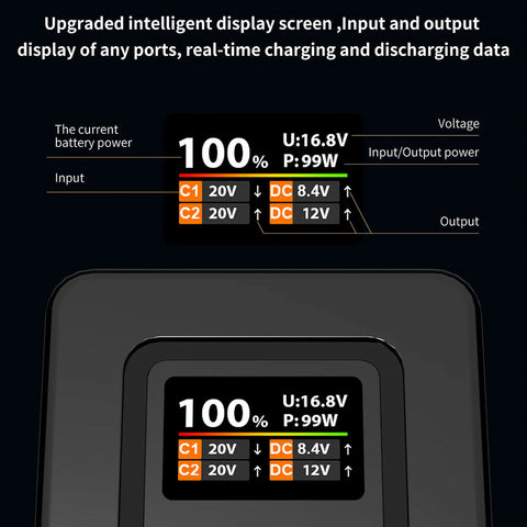 ZGCINE ZG-V99Pro 99Wh V-Mount Battery 100W PD Display