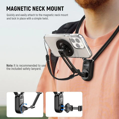 Neewer Gp-16 Magnetic Phone & Gopro Neck Mount • Camerastuff • South Africa