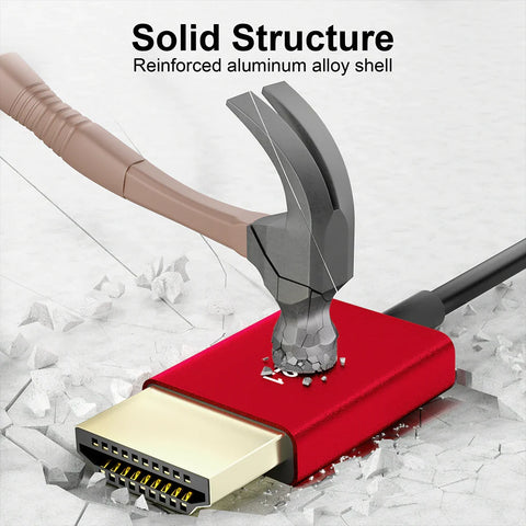 Alvins Cables 8K 2.1 Full HDMI Cable Ultrathin 45cm / Straight-Straight