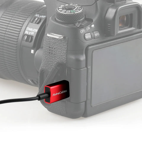 Alvins Cables 8K 2.1 Mini HDMI to HDMI Coiled Cable (Nikon D3200/D810/Z6II/Z7II)
