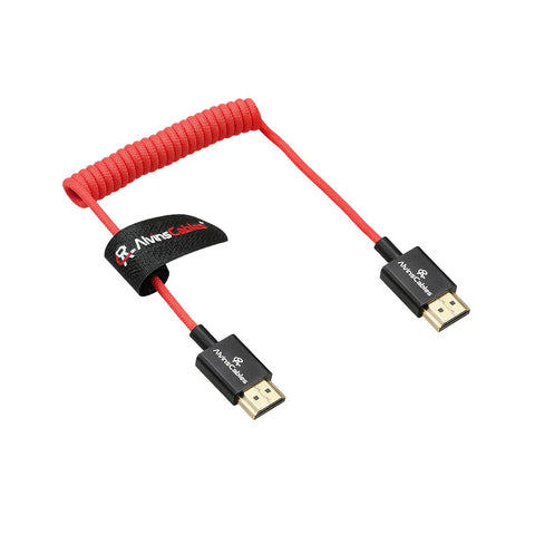Alvins Cables 8K HDMI 2.1 Full-Full Braided Coiled (Canon C50/C300/C500)