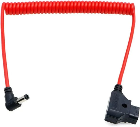 Alvins Cables D-tap to DC 2.1 Coiled Cable (Atomos / BMPCC / SmallHD)