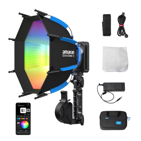 Aputure Amaran Ray 120c 120W RGB LED Light with Octa Dome 30