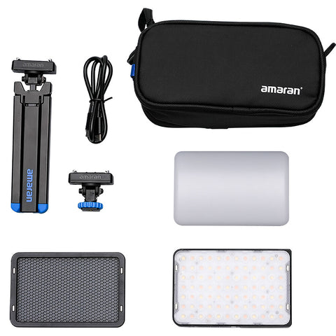 Aputure Amaran Ace 25x 25W Bi-Colour Mini LED Constant Light Panel All-in-One Creator Kit (Charcoal)