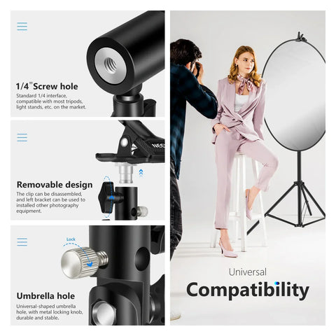 Neewer Studio Reflector & Backdrop Clamp Cl-02 2 Pack • Camerastuff • South Africa