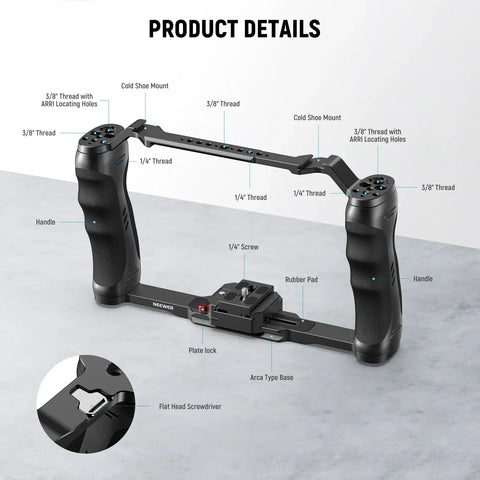 Neewer Ca077 Universal Video Camera Cage with Arca Quick-release • Camerastuff • South Africa