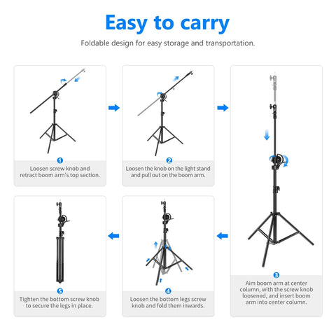 Neewer  ST-CB 297cm Photography Boom Arm Light Stand