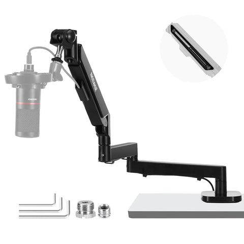 Neewer Ms002 Pneumatic Spring Low Profile Mic Arm Desk Mount • Camerastuff • South Africa