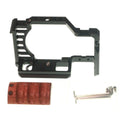 Camerastuff Aluminium Camera Cage with Wooden Handle for Sony Zv-e1 • Camerastuff • South Africa
