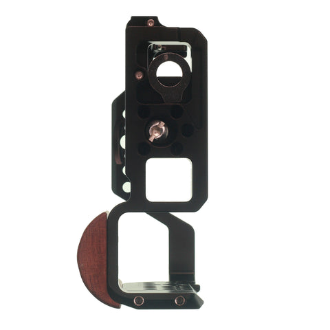 Camerastuff Aluminium Camera Cage with Wooden Handle for Sony Zv-e1 • Camerastuff • South Africa