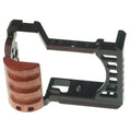 Camerastuff Aluminium Camera Cage with Wooden Handle for Sony Zv-e1 • Camerastuff • South Africa