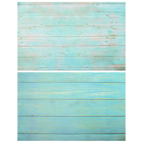 Camerastuff Bd2006 57x87cm Dual-side Flatlay Backdrop Design #01 Blue Wood • Camerastuff • South Africa