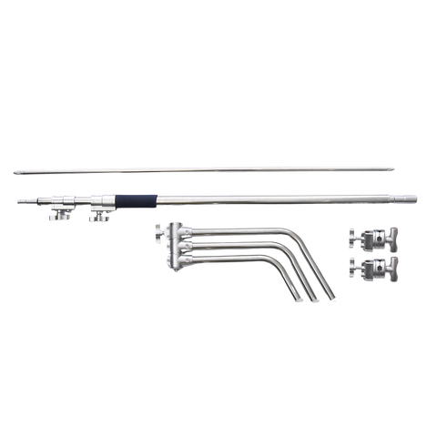 Camerastuff Cs-340b 340cm Stainless Steel C-stand with Removable Turtle-base and Boom Arm (51187) • Camerastuff • South