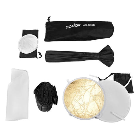 Godox Ad-s85s Silver 85cm Folding Softbox Beauty Dish With Grid (godox Native Mount)
