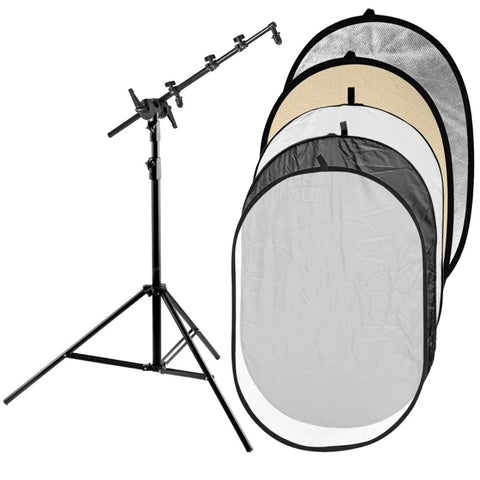Godox Bundle | 120x180cm 5-in-1 Reflector With Arm And Stand