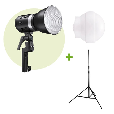 Godox Bundle | Ml60d Daylight 60w Led Constant Light + Stand + Diffuser Dome