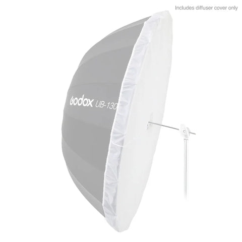 Godox Bundle | Ub-130s Silver Reflective 130cm Umbrella + Diffuser Cloth