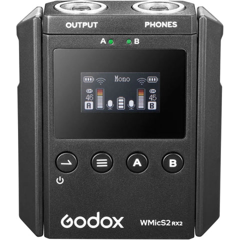 Godox Wmics2 Uhf Compact Wireless Microphone System For Cameras & Smartphones With 3.5mm (514 To