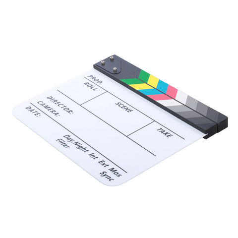 Camerastuff ICB-01 Clapper Board  30x25cm Acrylic White