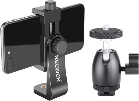 Neewer 360 Degree Rotating Vertical Smartphone Holder With Ball Head