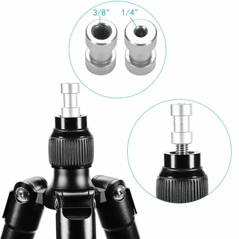 Neewer 5-pack 1/4inch To 3/8inch Tripod Mount Screw Converter Adapter