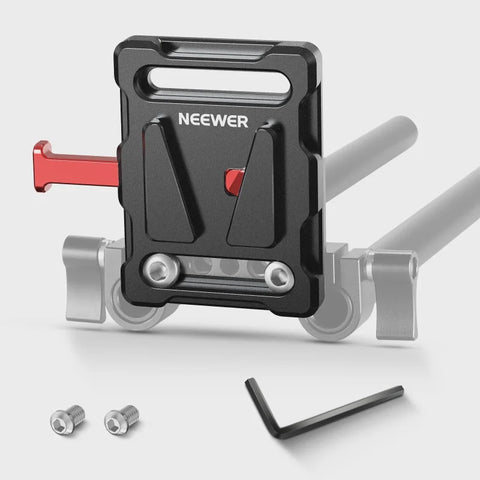 Neewer Ps001 Mini V-lock Mount Battery Plate With 1/4inch-20 Threads