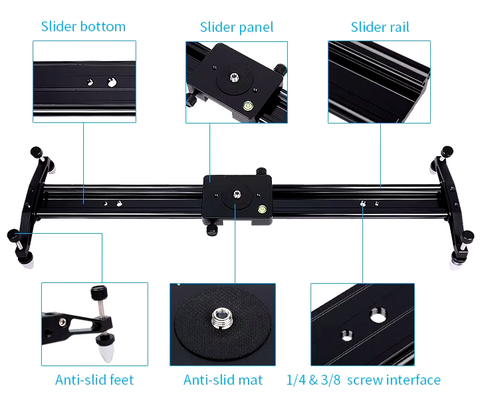 CameraStuff 100cm Manual Aluminium Alloy Camera Slider | CameraStuff | South Africa Gauteng Online Shop