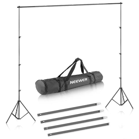 Cotton Fabric Backdrop Bundle | 1.8x3m White Cotton Backdrop + 3x2.6m Portable Backdrop Stand | CameraStuff | South Africa Gauteng Online Shop