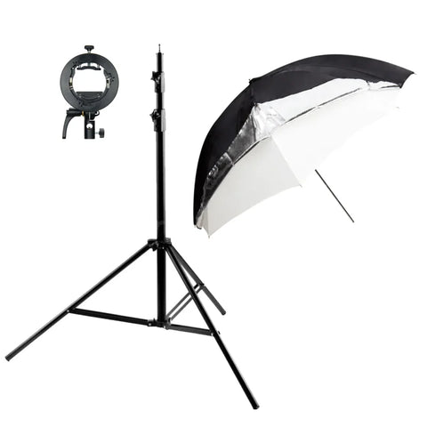 Godox Bundle | Godox 101cm 2-in-1 Umbrella + Flash Bracket + Stand | CameraStuff | South Africa Gauteng Online Shop