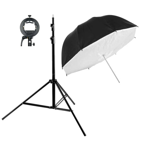 Godox Bundle | Godox 101cm Umbrella Softbox Bounce + Flash Bracket + Stand | CameraStuff | South Africa Gauteng Online Shop