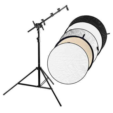 Godox Bundle | Godox 110cm 5-in-1 Reflector with Reflector Arm and Stand | CameraStuff | South Africa Gauteng Online Shop