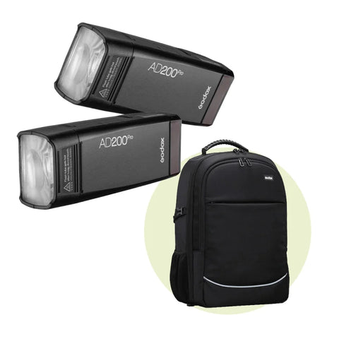 Godox Bundle | Dual Godox AD200 Pro + CB20 Backpack Kit | CameraStuff | South Africa Gauteng Online Shop