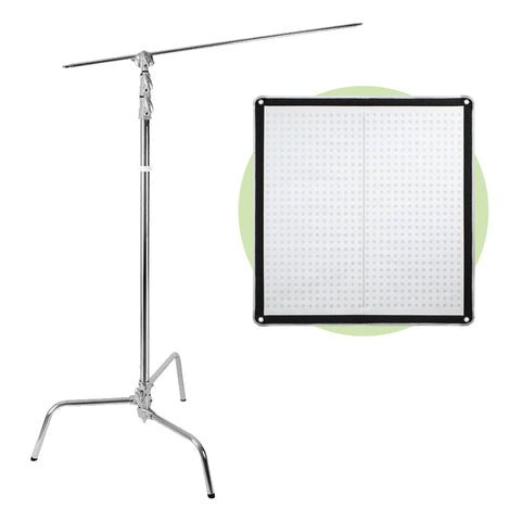 Godox Bundle | Godox F200Bi KNOWLED Flexible LED Photo Light 60x60cm + Godox 270CS Heavy-Duty C-Stand | CameraStuff | South Africa Gauteng Online Shop