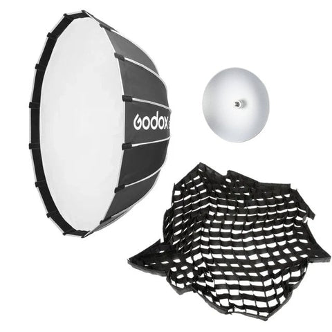 Godox Bundle | Godox S85T 85cm Quick-Release Umbrella Softbox + Honeycomb Grid + Deflector Plate | CameraStuff | South Africa Gauteng Online Shop