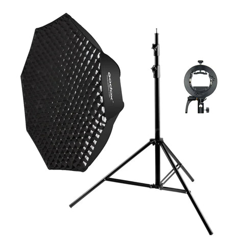 Godox Bundle | Godox SB-GUE 120cm Folding Softbox Octabox + Light Stand + Flash Bracket | CameraStuff | South Africa Gauteng Online Shop