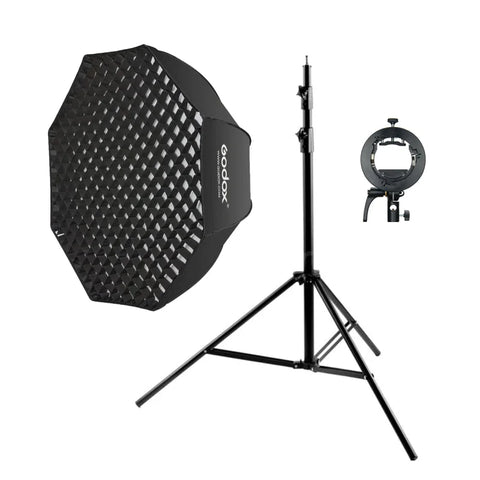 Godox Bundle | Godox SB-GUE 95cm Folding Softbox Octabox + Light Stand + Flash Bracket | CameraStuff | South Africa Gauteng Online Shop