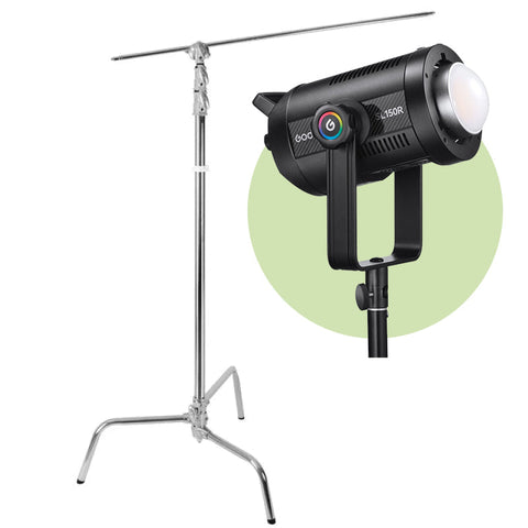 Godox Bundle | Godox SL150R 165W RGBWW LED Constant Light with Bowens Mount + Godox 270CS Heavy-Duty C-Stand 350cm | CameraStuff | South Africa Gauteng Online Shop