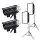 Godox Bundle | Twin-Kit Godox DP400IIIV 400W Studio Strobe Flashes + Light Stands + Softboxes | CameraStuff | South Africa Gauteng Online Shop