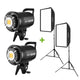 Godox Bundle | Twin-Kit Godox SL60W 60W Daylight-Balanced LED Constant Lights + Stands + Softboxes | CameraStuff | South Africa Gauteng Online Shop