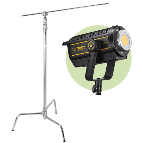 Godox Bundle | Godox VL300II 320w LED Constant Light + Godox C-Stand | CameraStuff | South Africa Gauteng Online Shop