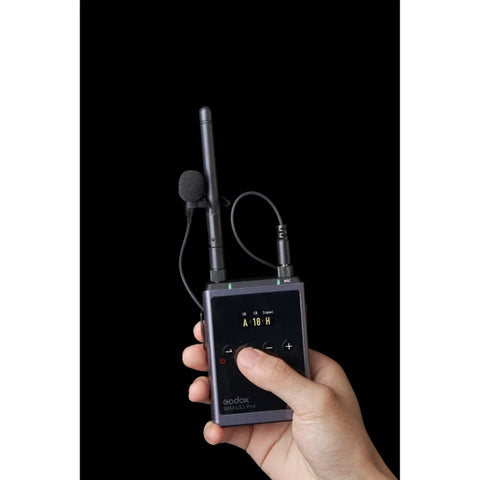 Godox WMicS1 Pro Kit 1 Camera-Mount Wireless Omni Lavalier Microphone System (514 to 596 MHz) | CameraStuff | South Africa Gauteng Online Shop