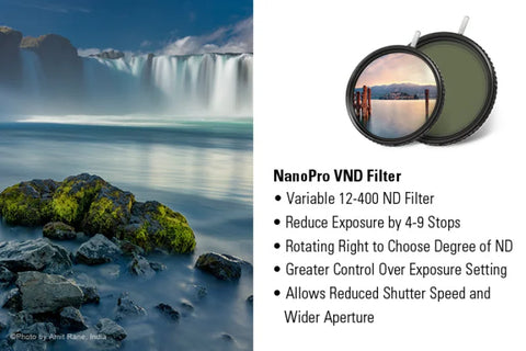 Haida 58mm Filter NanoPro VND Variable Neutral Density 4-Stop to 9-Stop Multi-Coated Ultra-Wide Angle | CameraStuff | South Africa Gauteng Online Shop