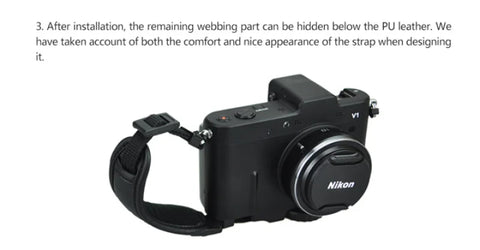 JJC HS-M1 Camera Hand Strap Grip for Mirrorless, Lightweight Cameras | CameraStuff | South Africa Gauteng Online Shop