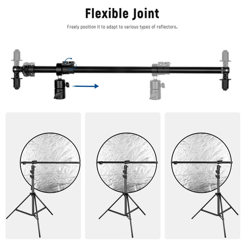 Neewer 120cm Extendable Reflector Arm Holder with 200cm Light Stand + Carry Bag | CameraStuff | South Africa Gauteng Online Shop