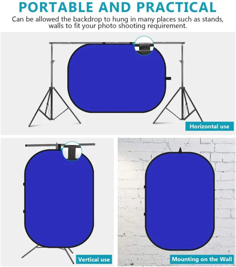 Neewer 150x200cm Blue & Grey Folding Collapsible Backdrop | CameraStuff | South Africa Gauteng Online Shop