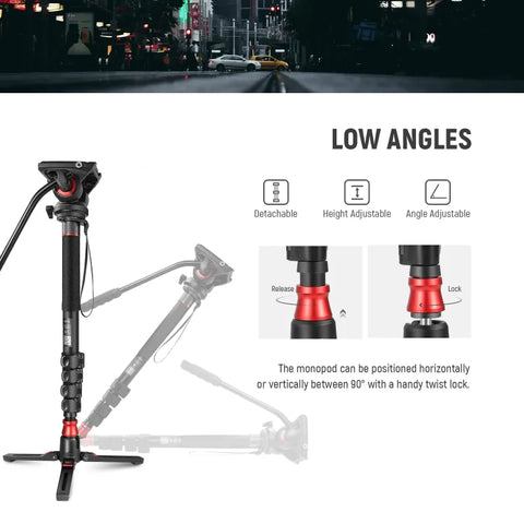 Neewer 179cm GM76 Professional Camera Monopod With Fluid Head | CameraStuff | South Africa Gauteng Online Shop